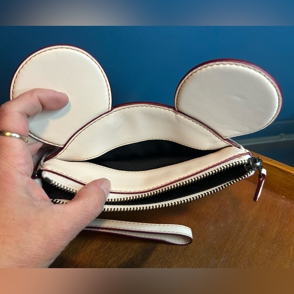Disney x Coach Mickey Mouse Ears Wristlet Clutch LE F59529